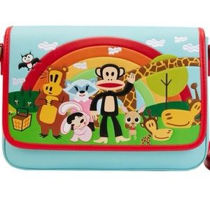 LOUNGEFLY Paul Frank Rainbow Group Crossbody Bag